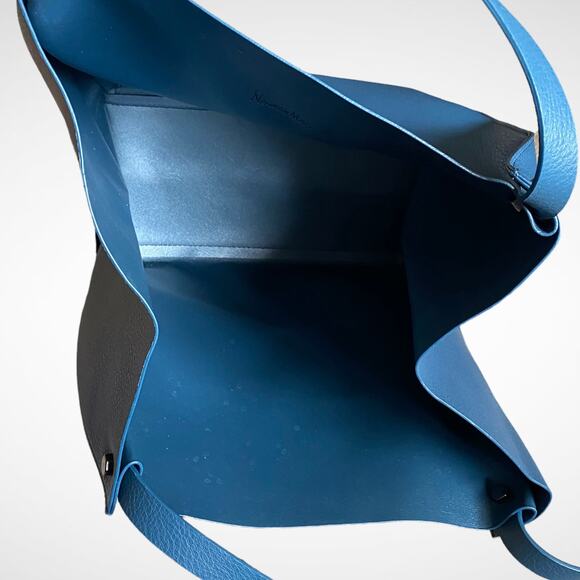 Neiman Marcus Double-Handle Slouchy Hobo Tote Bag - Picture 11 of 12